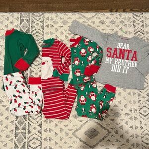 2T Christmas Pajama PJ sets plus shirt